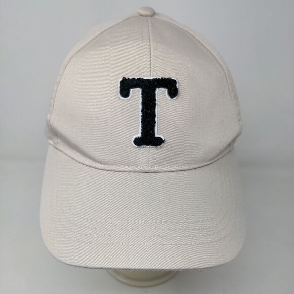 Primark Cares Men's Strapback Hat Tan Adjustable Embroidered Letter T Logo - Picture 2 of 8